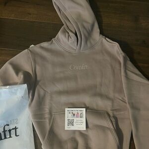 Comfrt Men’s or Women’s Cozy Hooded Sweatshirt in Mauve